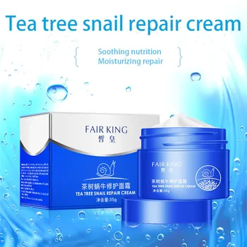 Tea Tree Slimák Repair Cream Vlhké Ošetrenie Tváre Krém na Zmiernenie Pokožku, Suché, Drsné Kože Odľahčujúca Starostlivosť Bieliaci Krém pro