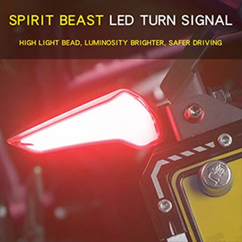 DUCH ZVIERA LED Svetlo Motocykel Flasher Zase Signálu, indikátory pre Kawasaki Z650 Triumf Street Triple Honda Cbr 250r cb1000r