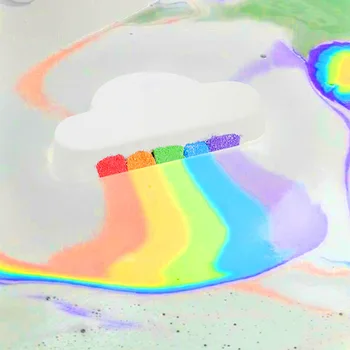 Prírodné Starostlivosti O Pleť Cloud Tvar Rainbow Vaňa Bublina Exfoliačný Hydratačné Vaňa Loptu Bomby Starostlivosti O Pleť Romantický Kúpeľ Soľ