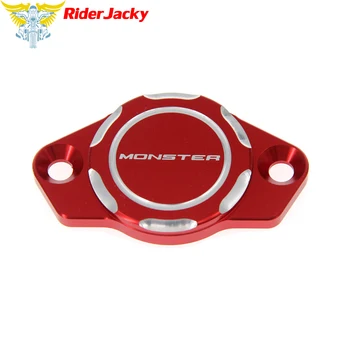 RiderJacky Black Red CNC Motocyklový motorový Olej Filter Kryt Spp Pre Ducati Monster 600 750 2001