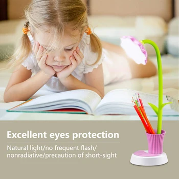 Deti Lampa LED Stolná Lampa Stmievač Citlivé na Dotyk, kontrolka Flexibilné USB Nabíjateľné Oko-Starostlivosť o Deti Študovať na Čítanie