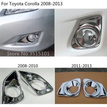 Auto Styling kryt ABS Chrome na čítanie predné hmlové Svetlo Výbava rám 2 ks Pre Toyota Corolla Altis 2008 2009 2010 2011 2012 2013