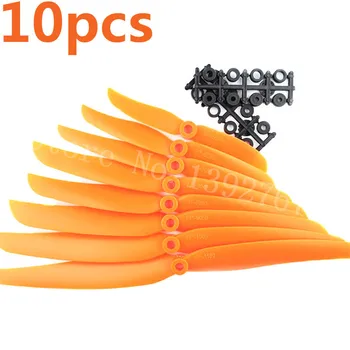 10pcs/veľa EP8060 / 7035 / 8040 / 9050 / 1160 Pre RC Lietadlo Vrtule Rekvizity Nahradiť GWS Direct Drive S Adaptérom Krúžok Orange