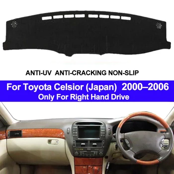 2 Vrstvy Auto Auto Vnútorné Panel Kryt Dashmat Podložku Koberec Dash Mat Pre Toyota Lexus Celsior (Japonsko) 2000 2003 2004 2005 -2006