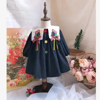 2020 Lete španielsky Lolita princezná šaty Bavlna dieťa dievča Oblečenie vtg narodeninovej party šaty pre dievčatá vestidos Y2891 Kvapka loď