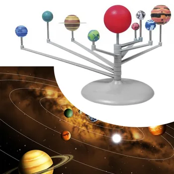 DIY 3D Simulácia Solárneho Systému Deväť Planét zmenšený Model Auta Výbuchy Hračka Planetárium Astronómia Veda Projektu Deti Darček