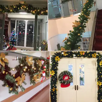 Nové 2.7 M LED Stromu Visí Ozdoby Ratan Farebné Dekorácie Na Vianočný Večierok Svadobné Domov Vonkajší Veniec Veniec Dekorácie