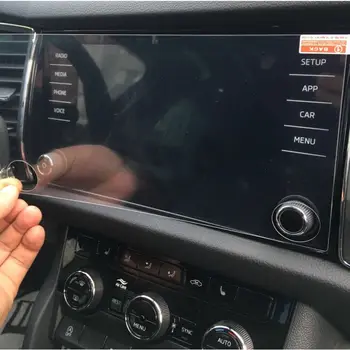 Lsrtw2017 auta GPS navigácie anti-scratch ochranné tvrdeného film pre škoda kodiaq 2016 2017 2018 2019 rs gt