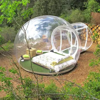 Rýchle Dodanie Nafukovacie Bublina Dome Stan S Ventilátorom 3M 4M 5M Dia Iglu Dom Stan Jasné Bublina House Hotel Populárne Bubble Tree
