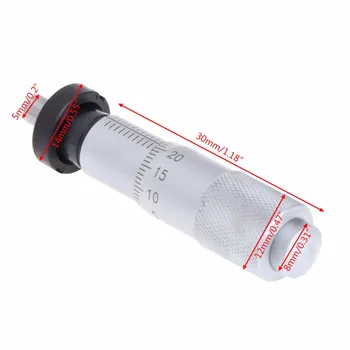 Kolo Typ 0-13mm Rozsah Mikrometer Hlavu Meranie Meranie Nástroj Hladké Otáčania
