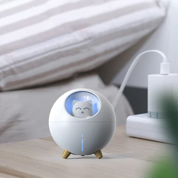 Cute Planet Mačka Zvlhčovač Vzduchu Ultrazvukový, Aróma Difuzér, s Romantické Farby, LED Svetlo, USB Mini Humidificador Diffusor Fogger