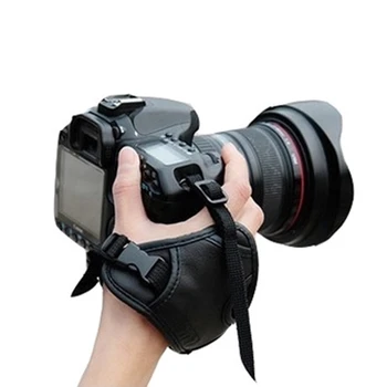 Kamera, Čierna Koža, Mäkké Zápästie/Hand Grip pre Canon 600D 700D 650D 70 D Nikon D5200 D750 D3200 D90 D610 SLR/DSLR Hodnotené 4.5