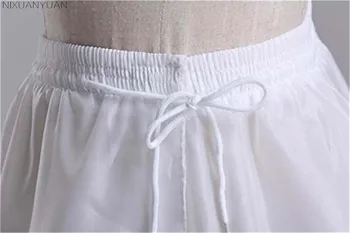 NIXUANYUAN Dlho Hoop Spodničky Na Svadobné Šaty Žien Underskirt 2021 biela Krinolína jupon sottogonna