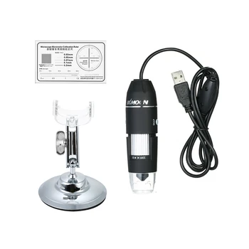 KKMOON Profesionálne 1600X Digitálny USB Microscopio Endoskop s OTG LED Svetlo, Lupa so Stojanom Pre Priemyselné Inšpekcie