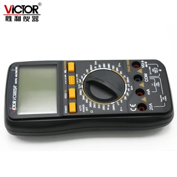 Victor VC9805A+ Digitálny Multimeter 2000 sa Počíta Amp Odpor Kapacita Indukčnosť Teplota tester