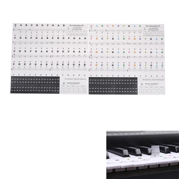 Elektronický Klavír, Keyboard, 49 54 61 88 Klávesov Zvuk, Názov Nálepky Kľúčové Nálepku Klavír Stave Hudby Odtlačkový Označenie Poznámka Nálepky