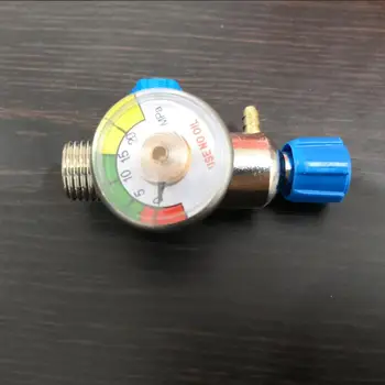 Kyslíkový ventil, tlakomer redukčný ventil kyslíka ventil valca nástroje 1-4l zváranie s kyslíkom ventil