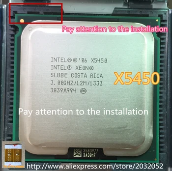 Originálne procesory intel Xeon X5450 3.0 GHz/12M/1333 Procesor blízkosti LGA771 Core 2 Quad Q9650 CPU (Dať Dva 771, aby 775 Adaptéry)