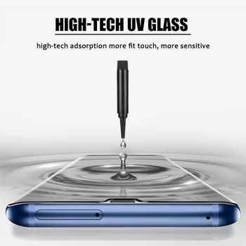UV Nano Tekuté plný lepidlo screen protector Samsung Galaxy Note 10 20 S20 pro ultra S10 lite S8 S9 plus tvrdeného skla film