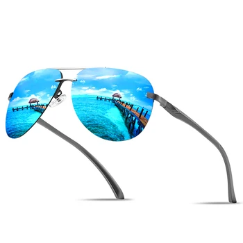 Klasický Retro bez obrúčok Letecký Pilot, slnečné Okuliare pre Mužov Anti-glare Okuliare Kovový Oválny Rám Odtiene UV400 Lentes De Sol Mujer