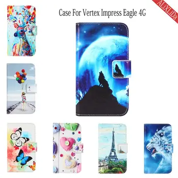 Prípad Pre Vertex Zapôsobiť Eagle 4G Prípade Módne Cartoon Vzor Kvalitný kožený ochranný kryt, Mobilný telefón taška