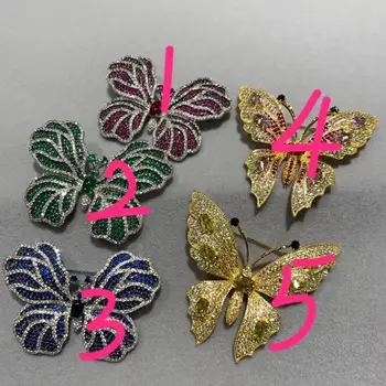 Hmyzu motýľ brošňa medi s kubický zirkón módne šperky pre ženy kabát a šaty doprava zadarmo romantické