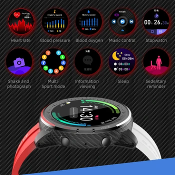 2021 Módne Dailing Smart Hodinky Bluetooth Volanie Smartwatch Srdcového rytmu Spánku Tracker Správu Pripomienka Inteligentný Náramok PK S26 M5