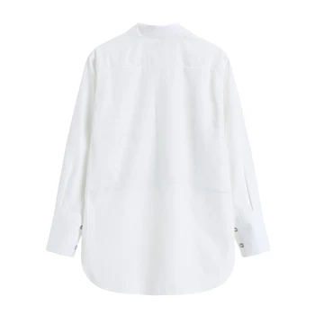 ženy tela tlač košele lady dlhý rukáv biele tričko blusas de mujer neutrálne farby, oblečenie pre ženy