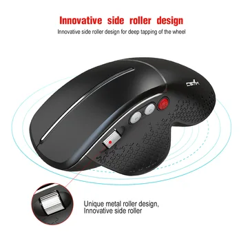 Nové Vertikálne Myši, Ergonomický Dizajn 2.4 G Wireless Mouse Pohodlné Uchopenie 2.4 G Wireless Mouse USB Nabíjateľné Plnenie Myš