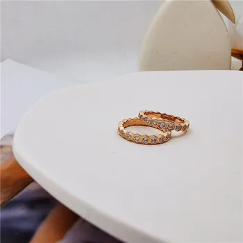 Nový diamond honeycomb rose gold ring žena chvost krúžok ukazovák titánové ocele, šperkov, veľkoobchod veľkoobchod veľa bulk