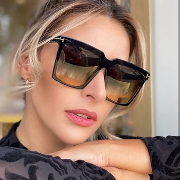 2020 nové značky gradient námestie slnečné okuliare pre ženy vintage list rám veľké slnečné okuliare mužov retro okuliare okuliare iny odtiene