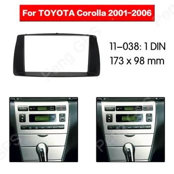 2 DIN autorádia stereo Montáž, inštalácia adaptéra fascia Pre TOYOTA Corolla 2001 2002 2003 2004 2005 2006 rám Audio