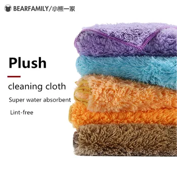 5 KS 35*35 CM Veľké absorpčné čistenie mikrovláknovú handričku pre kuchyňa/kúpeľňa najlepšie použiť uterák mäkké, hrubé handry dishcloth domácnosť