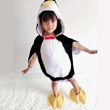 Baby Halloween Kostýmy Pre Deti Madagaskar Penguin Kostým Zvierat Cosplay Oblečenie Pre Narodeninovej Party, Karneval, Vianočné
