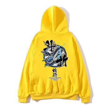 2XL Módne Harajuku Mikina s Kapucňou, Mens Príležitostných Black Hip Hop Japonsko Tlač s Kapucňou, Streetwear Oblečenie Top Zimný Kabát s Kapucňou,