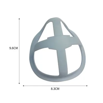 Umývateľný a Opakovane použiteľné Vnútorného 3D Tvár, Stojan, Držiak Pre Dýchanie Plynule Nastaviteľných Popruh Príslušenstvo (5 ks, Modrá) A40