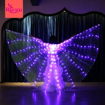 Ruoru Beda Uhol Led Krídla Dospelých Led Svietiace Kostým Vianočné Led Svetlo Svietiace Kostýmy Party Show Isis Krídla Dancewear