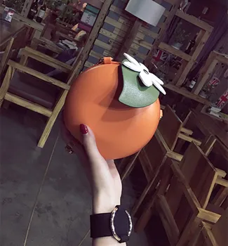 Krásne Orange Tvarované Ženy Taška cez Rameno Roztomilý Reťazca Kvet Crossbody program Messenger Tašky Dievčatá Dizajnér Kolo Žien Taška 2020 Kabelku