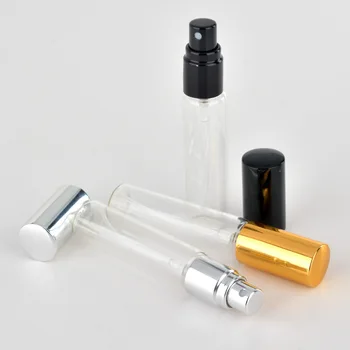 300pcs/veľa 5ml 10 ml prázdne sklenené spreji malé kozmetické kontajnery, prenosné cestovné puzdra parfum rozprašovač