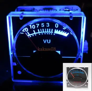 2 ks 12v Analógový Panel VU Meter Audio Merača Úrovne blue Back Light indikátor Úrovne Hudobného spektra
