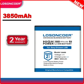 LOSONCOER 3850mAh BA800 Pre Sony Xperia S V SL LT25C LT26i LT25i LT26ii Arc HD AB-0400 Kvalitné Batérie Telefónu