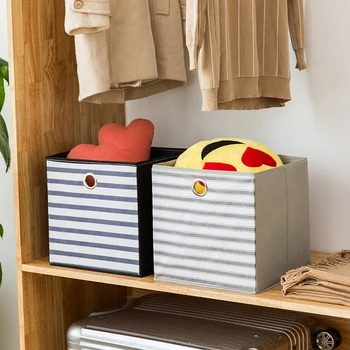 Nové netkanej textílie odevy úložný box skladacie Kocky kontajner Deti hračka organizátori drobnosti knihy, skladovanie nádob 30*30*30 cm
