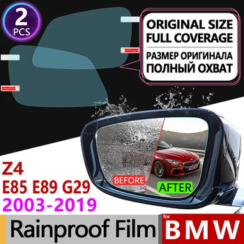 Pre BMW Z4 E85 E89 G29 2003-2019 Úplné Pokrytie Anti Fog Film Spätné Zrkadlo Rainproof Anti-Fog Auto Príslušenstvo 2006 2008 2018