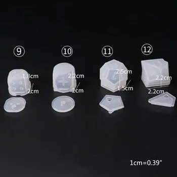 Silikónové Formy, Takže DIY Crystal Epoxidové Formy Kocky Filé Tvar