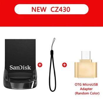 SanDisk 3.1 3.0 USB Flash 256 GB 128 GB 64 GB 32 GB, 16 GB 8 GB Pero, Disky kl ' úč Flashdisk U Diskov s MicroUSB TypeC Adaptér