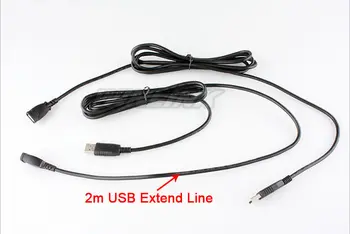 Nové Dva Kusy Univerzálny USB Predĺžená Linka 2 m Dlhý USB Rozšírenie Dátového Kábla Linky Pre Pripojenie