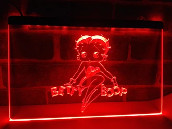LC197 - Betty Boop LED, Neónové Svetlo, Prihláste domova remeslá