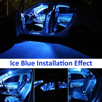 8pcs Auto Biele Interiérové LED Žiarovky Balík Pre Roky 2013-2017 Honda CR-V CRV Auto Mapu Dome Licencia Lampa Auto Svetlo Príslušenstvo
