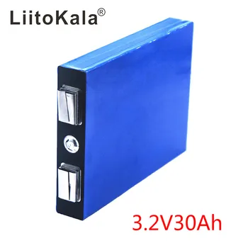 LiitoKala LiFePo4 3.2 V 30AH 5C batéria li bateria pre diy 12V lifepo4 e-bike e skúter invalidnom AGV auto Golfové vozíky