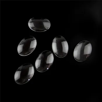 100ks 30 mm*40 mm, Oválne Sklo Cabochon Portrét Transparentné, Jasné, Ploché Späť Crystal Pre Diy Šperky Robiť